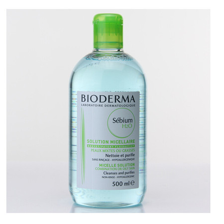 【青田馆】贝德玛Bioderma清洁毛孔洁肤卸妆水液 蓝水 500ml