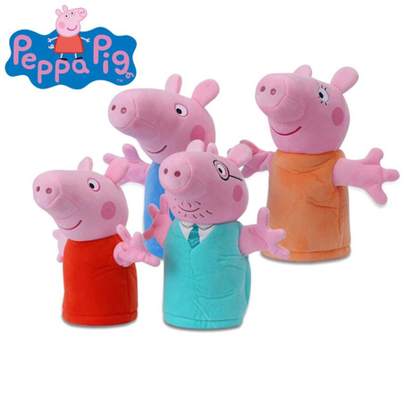 小猪佩奇PEPPA PIG粉红猪小妹佩佩猪可爱儿童手偶毛绒玩偶玩具26cm图片