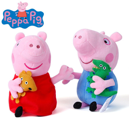 小猪佩奇Peppa Pig粉红猪小妹佩佩猪正版毛绒娃娃公仔玩具30cm图片