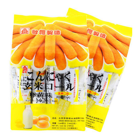 北田玄米口蒟蒻糙米卷 蛋黄/海苔/牛奶 多种口味160g图片