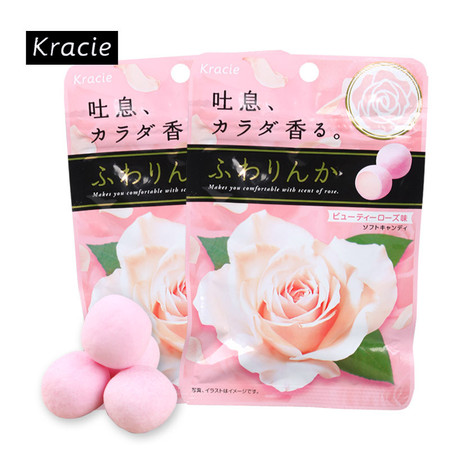 KRACIE/嘉娜宝 玫瑰风味香体Q软糖 32g图片