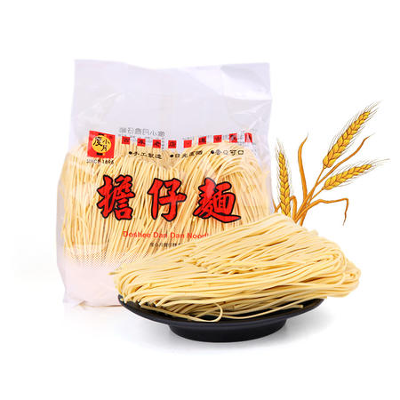 台湾进口度小月荞麦面500g 手工制造 香Q可口 挂面待煮面零食