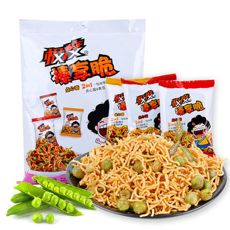 极度榛享脆点心面膨化零食品青豆什锦味 280g/袋图片