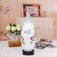 瓷拍 景德镇陶瓷花瓶 紫气东来 现代中式花瓶装饰品工艺客厅摆件