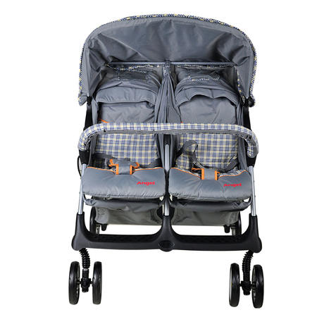婴儿推车双胞胎可坐可躺可折叠婴儿推车双人宝宝四轮推车2130图片