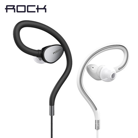 ROCK（洛克） RAU0510锆石运动立体声耳机耳挂式线控音乐耳机手机耳机