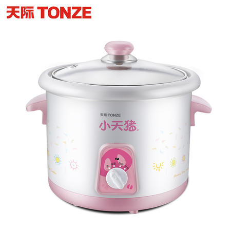 天际/TONZE DGJ10-10PMD小电炖锅白瓷迷你陶瓷煮粥锅婴儿辅食BB煲图片