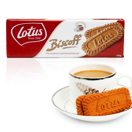 包邮 比利时进口和情（LOTUS）缤咖时焦糖饼干250g 搭配咖啡好伴侣休闲零食品