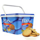 包邮 EDOPACK酥性饼干600g罐装蓝莓提子/蔓越莓味/纤麦饼干零食 EDO pack