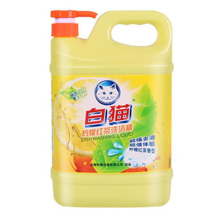 白猫洗洁精柠檬红茶1.29kg *2瓶