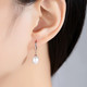 奈唯 经典气质S925银珍珠耳环淡水珍珠优雅耳环女-倾情