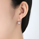 奈唯  S925银时尚设计珍珠耳钉-解语花