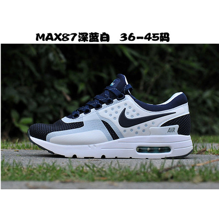 正品NIKE夏季新款男鞋 Air Max Zero 87耐克女鞋黑白奥利奥跑步鞋