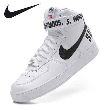 耐克高帮鞋Nike SUPREME AF1 HI空军一号AF1高帮板鞋