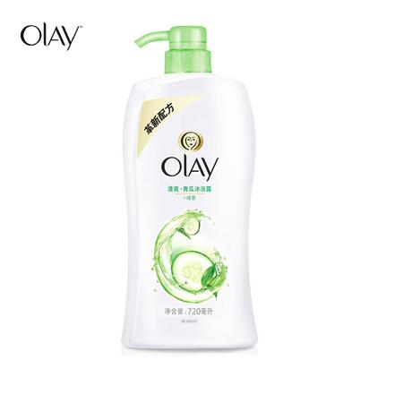 Olay/玉兰油冰透清爽青瓜+绿茶沐浴露720ml   包邮图片