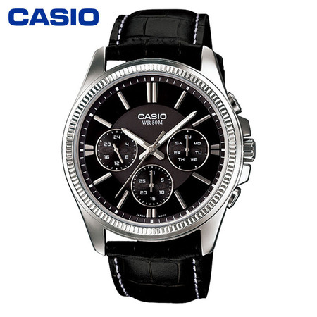 casio/卡西欧手表男表MTP-1375系列商务男士手表生活防水石英表MTP-1375L-1A图片