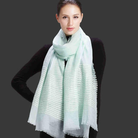 唐帛 秋冬新品纯色羊毛围巾长款女士围巾披肩（161200160）包邮图片