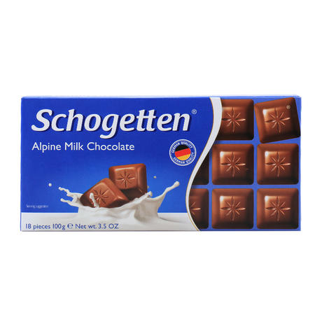 德国进口美可馨牛奶小方块巧克力100g 德国进口休闲零食品 18小块高性价比