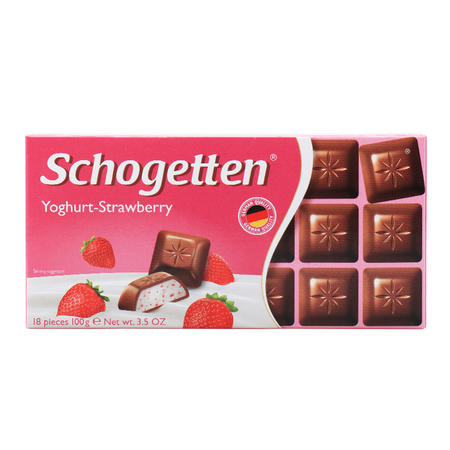 美可馨酸奶草莓味小方块巧克力100g 德国进口食品 18小块高性价比图片