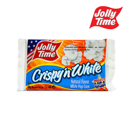 乔里/JOLLY TIME 香脆白微波炉爆米花 100g  进口食品