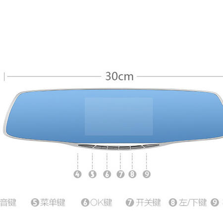 艾米娅 汽车智能行车记录仪高清1080P广角夜视倒车影像图片