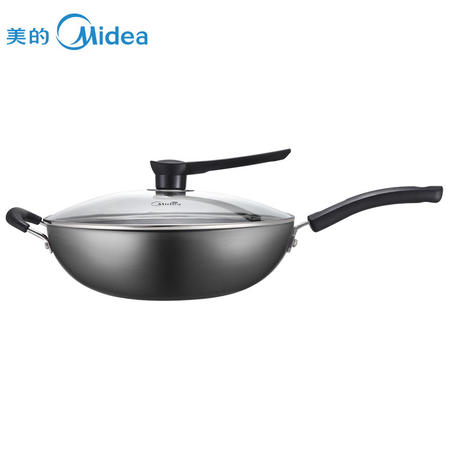 【江西农商】【可卖全国】美的（Midea）CT32A4无涂层健康补铁炒锅32cm【四平电器旗舰店】