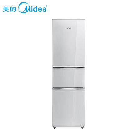 【江西农商】美的（Midea）BCD-215TQMB 215升 三门冰箱银【四平电器旗舰店】