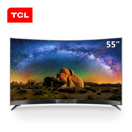 【可售全国】TCL 55A950C 55英寸 4K曲面HDR 人工智能 安卓智能LED电视