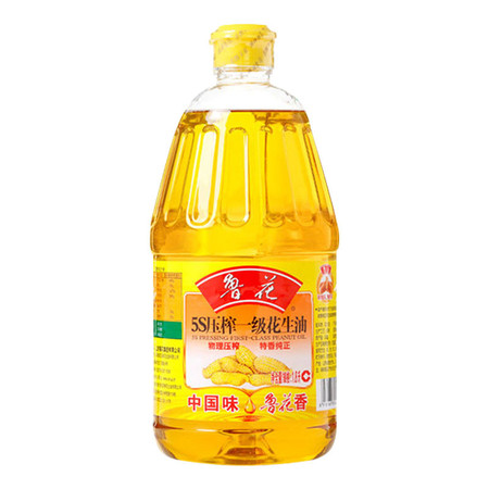 鲁花 5s压榨一级花生油 1.8L