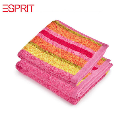 ESPRIT 纯棉柔软方巾面巾组合装 EYT92 一方一面 运动健身吸汗毛巾 户外出行时尚沙滩巾
