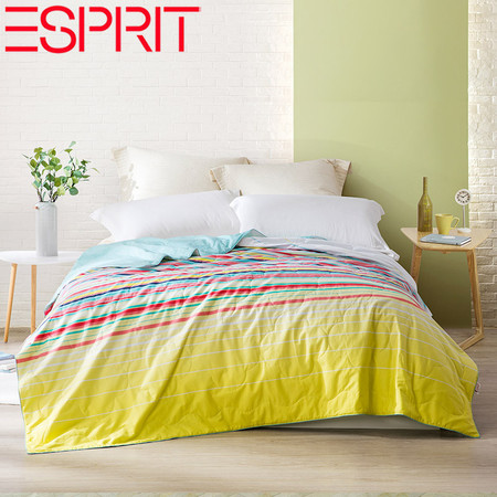 ESPRIT 蔻特恩防螨水洗桑蚕丝夏被空调被 EAD0118 活力柠檬黄 150*200cm图片