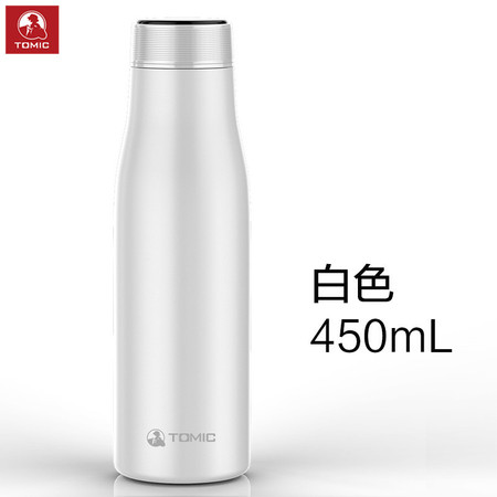 特美刻TOMIC 不锈钢智能便携保温杯带水温监测450ML 8000型