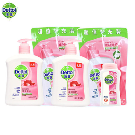 滴露/Dettol 滴露滋润倍护洗手液(500g+300G)*2