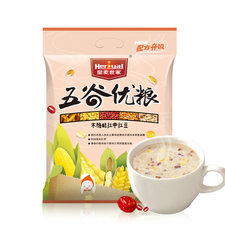 皇麦世家 木糖醇红豆高钙燕麦片 512g图片