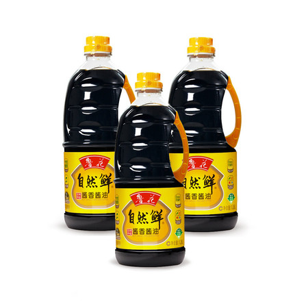 鲁花 自然鲜酱油 1.28L*3瓶