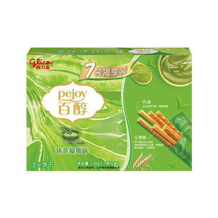 格力高（Glico） 百醇犒享装 126G 慕斯抹茶味