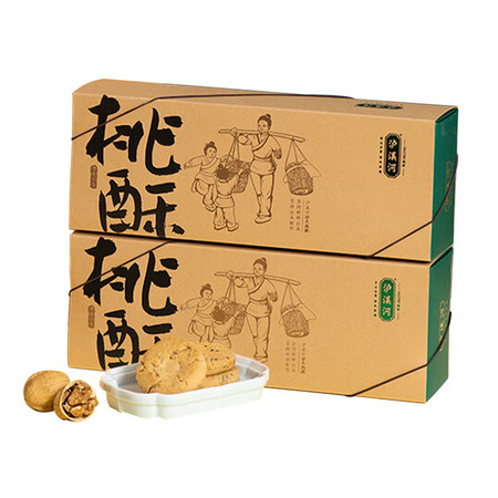 泸溪河  经典桃酥礼盒 核桃味320G*2图片