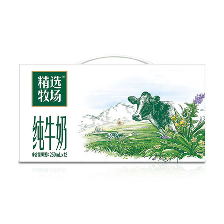 蒙牛 精选牧场纯牛奶250ml*12盒图片