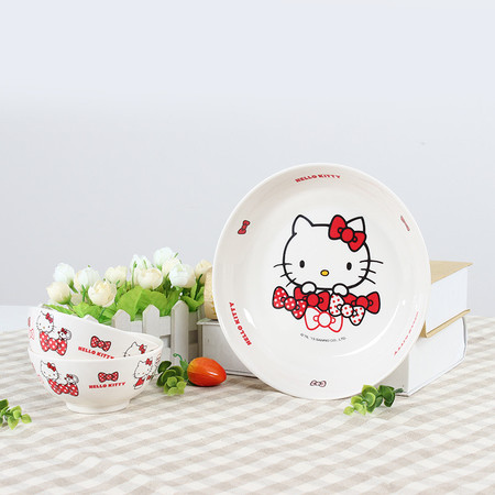 HelloKitty 五和 深碟（1个）、碗（2个）图片