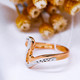 俄罗斯紫金585品牌戒指情人节礼物玫瑰金指环
