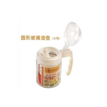 弘生新华 时尚玻璃油壶XH-750 420ml 厨房用品玻璃油壶调味瓶防漏油