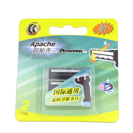 Apache阿帕齐手动剃须刀刮胡刀 刀头刀片A242（2刀头*3盒）图片