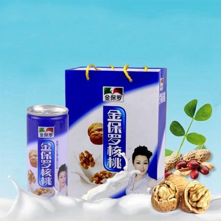 【仅限新乡地区销售】金保罗  核桃花生乳复合蛋白饮料240ML*20罐