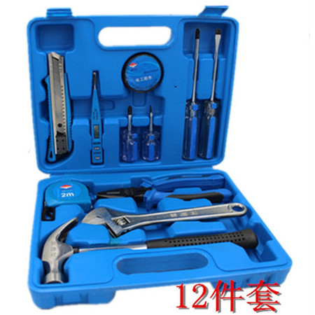 【仅限新乡地区销售】青海湖 工具套装 12件工具箱 车用 家用多件套 多用工具箱 QHH-012A