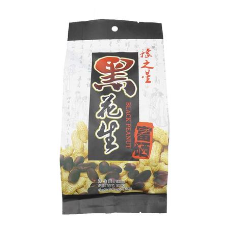 【电商扶贫】豫之星 富硒黑花生 原阳特产 185g/袋 原味可口 休闲零食坚果炒货 紫皮花生