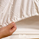 宜家居床笠 180*200*25cm 白色棉质床单床罩 床垫保护套 柔软舒适 宾馆卧室必备