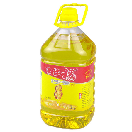 【邮乐新乡馆】健佳福浓香花生调和油4L*1桶 非转基因家用健康食用油图片