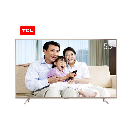 TCL液晶电视L55P2-UD 55英寸 真4K全生态HDR 安卓智能LED电视（香槟金）