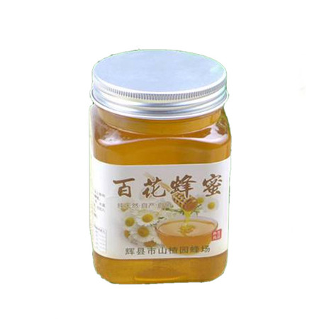 靠山红散养蜂蜜 太行山百花蜂蜜 500g/瓶 饮品