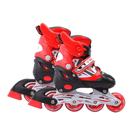 运动之星滑冰鞋901-2  溜冰鞋儿童套装轮滑鞋全套旱冰鞋滑冰鞋直排可调滑轮图片
